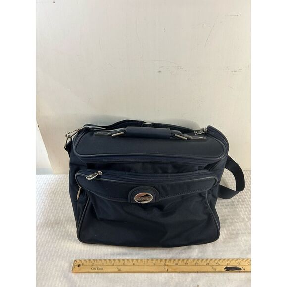 American Tourister Navy travel carry on bag 15x11x9 - Picture 4 of 8